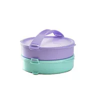 TUPPERWARE Click To Go Round Reheatable 2 Tingkat Rantang Makanan