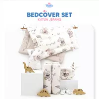 Bedcover bayi katun Jepang set bantal guling (baby nest)