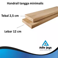 Pegangan tangga kayu mahoni custom