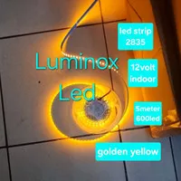 golden yellow led strip 2835 indoor 120led 120 led 12volt 12v 5meter