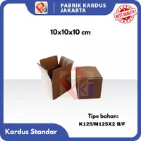 kardus packing polos uk.10x10x10 cm