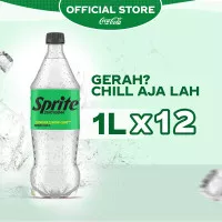 Sprite Zero Lemon Lime Minuman Soda - Botol 1L x 12pcs