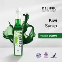 Kiwi Syrup Delifru 500 ml - Sirup Kiwi Premium