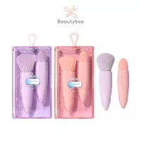 POWDER BRUSH SET / SET BRUSH BEDAK ISI 2 PREMIUM + CASE (SY611)