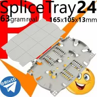 Splice Tray FO 12/24 Core Cassette/Kaset Fiber Optic OTB/Joint Closure