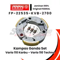 KAMPAS KOPLING GANDA VARIO 110 KARBU ORI FEDERAL FP-22535-KVB-2700