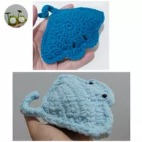 Boneka rajut Ikan Pari | Amigurumi Stingray