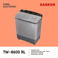 Mesin Cuci Sanken 8 Kg TW-8600 RL 