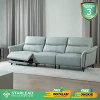 STARLEAD Recliner Grandeur-Hide Leather Sofa | Sofa Kulit Asli | Genuine Leather | 3 Seater Sofa | Electric Recliner