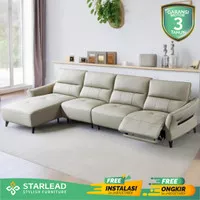 STARLEAD Recliner Opulent-Hide Sofa | Sofa Kulit Asli | Genuine Leather | 4 Seater Sofa | Electric Recliner