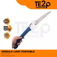 Gergaji Lipat Portable Folding Wood Hand Saw Gergaji Potong Kayu Pohon Manual Panjang 55cm - Gergaji Manual Multifungsi Compact - Gergaji Camping Outdoor Portable Simple Gergaji kayu mini lipat portable folded mini saw camping hiking 55cm IKR-FS301