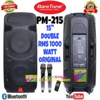 Speaker Aktif Baretone PM215 Speaker Portable 15 Inch Double 1000 Wat