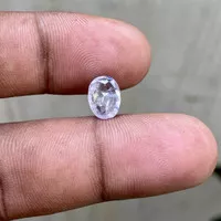 Natural White Sapphire Ceylon Srilanka Batu Safir putih colourless CT2