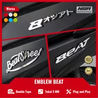 EMBLEM BEAT 3D LOGO TIMBUL HONDA BEAT VARIASI BODY MOTOR BEAT 1 SET