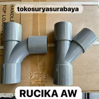 RUCIKA aw TY 2 45 derajat 90 derajat // TY 45 Derajat AW 2  Y Tee Y AW 2 Inch PVC Rucika TY 90 Derajat AW 2  Tee Y AW 2 Inch PVC