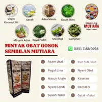 Obat Minyak Urut Gosok Sembilan Mutiara 50ml Obat Herbal Tradisional Urut