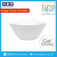 Indo Keramik Gold Lining Single Bowl 16 cm (MK-16MA ) - Mangkok Mie