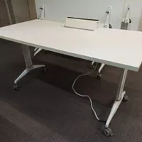 Meja kantor Lipat / meja kerja / workstation / folding table impor, ukuran 140-150cm lebar 75cm minimalis barunya 6-10jt