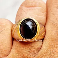 Cincin Batu Akik Natural Kecubung Wulung Minimalis Kualitas Super