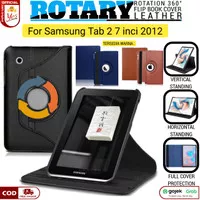 Case Samsung Tab 2 7 P3100 P3110 Rotary 360 Leather Flip Cover Kulit