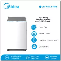 Midea Top Load Washing Machine 9.5kg - MA100W95 - One Touch Smart Wash