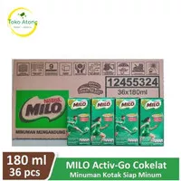 Milo UHT Activ-Go Cokelat 190ml 1 dus isi 36pcs