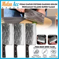 Pisau Dapur Pemotong Daging Sayur Chef Knife Japanese Golok Alat Pencacah Tulang Super Tajam