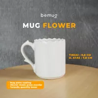 Mug keramik polos coating - mug flowers