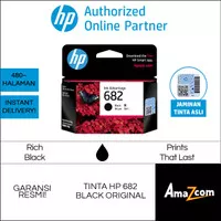 HP Tinta 682 Black / Hitam Original Cartridge Tinta Printer HP 1216 2335 2336 2337 2775 2776 2875 2876 6475