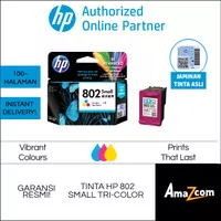 Tinta HP 802 Small Tri-color / Warna Ink Cartridge Printer 1010 1050