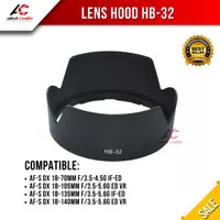 Lens Hood HB-32 for Nikon Lenshood HB 32 HB32 Nikon AF-S DX 18-135mm