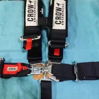 Safety Belt Crow Busa 5 Titik Hitam - Seatbelt Crow 5 Titik Busa - Seatbelt Offroad