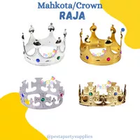 Mahkota Raja Ratu Silver-Gold/Crown King Queen Silver-Gold_PeSTa Partysupplies