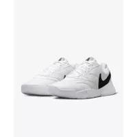 Nike Court Lite 4 Men's Tennis Shoes Sepatu Tennis Pria - White Summit White Black