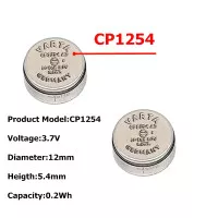 CP1254 3.7V Battery Baterai TWS Headphone Bluetooth Baru Asli 60mAh