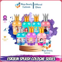 Eskulin Kids Splash Cologne edisi Princess Series 60 ML & 125 ML Disney Snow White - Rapunzel - Cinderella -Anna - Elsa - Ariel - Belle