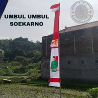 BENDERA UMBUL UMBUL SABLON SOEKARNO