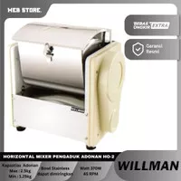 Mesin Pengaduk Adonan Mie Pasta Horizontal Mixer Dough WILLMAN HO-2