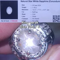 Natural white safir ceylon star sapphire srilanka