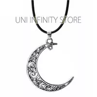 JWNE0426 Kalung Bulan Sabit Simple Cowo Cewe Pria Wanita Crescent Moon