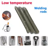 3PCS Kawat Las Suhu Rendah Electrode Welding Rod Low Temperature Electrode Welding Rod lighter Low Temperature bisa pake korek api bubuk timah residu flux Batang Las APPLE