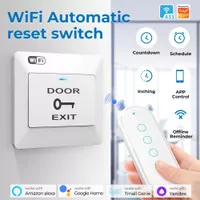 SMATRUL RF433 Door Lock Kantor Intelligent Automatic Smart Life App Voice Opening Tuya Smart Access Control WIFI Door Control Switch Reset Exit Button Remote Door Opening | 2.022.0400 | KG067-W-WIF