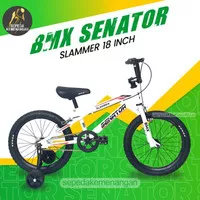 Sepeda bmx 18 inch anak cowok senator slammer usia 5-10 tahun rem u break high quality sni new