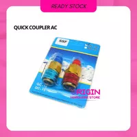 Quick Coupler AC/Nepel Adapter Isi Freon Ac Mobil R134a/Sparepart