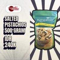 Kangaroo Salted Pistachios Kacang Pistachio Nut Nuts 500 gr gram