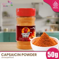 Bubuk Cabe Super Pedas / Bubuk Cabe Pedas / Cabe Bubuk / Bubuk Cabai Kering / CAPSAICIN 50G BOTOL