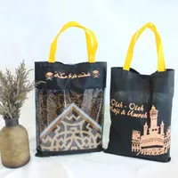 Tas Tenteng Souvenir Haji Umroh Goodie Bag Bingkisan Oleh-oleh Haji Tas Mika Hampers Umroh 25x33 cm