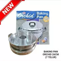 Baking Pan Orchid 22cm Alat Pemanggang Bolu Baking Pan 22 Cm 4 Telur