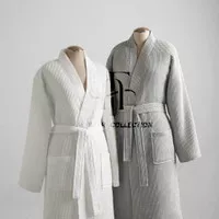 FN7 Kimono Handuk Bathrobe Waffle Pria Wanita / Handuk Kimono Hotel