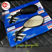 KACA SPION SATRIA FU 150 KARBU DRAT 12 PNP SMASH SHOGUN SATRIA 2T HIU LUMBA ORI LOKAL SGP ( SEPASANG )